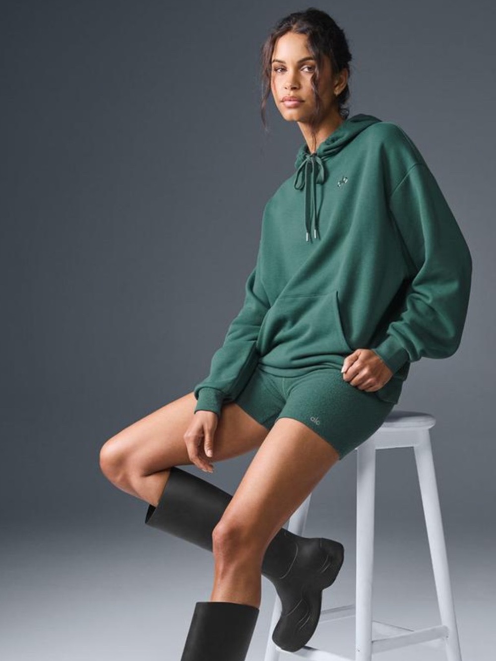 ALO Yoga Accolade Hoodie in Winter Ivy Size Small